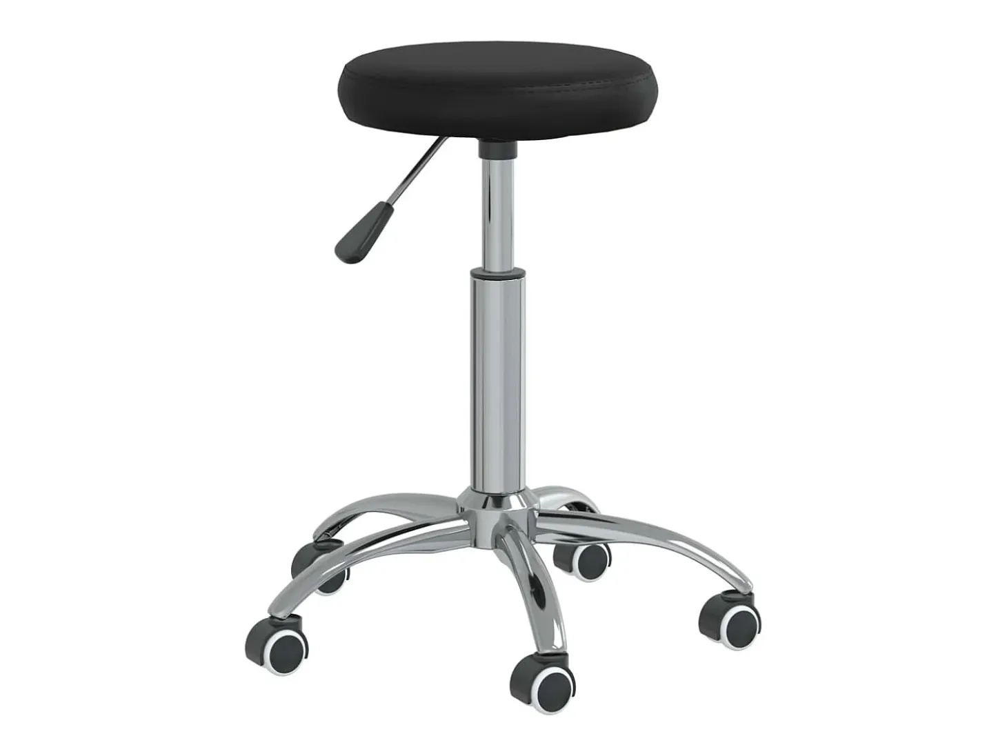 Silla de comedor cuero sintético negra