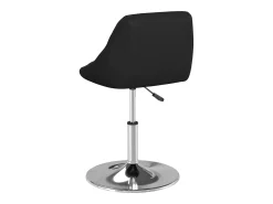 Silla de comedor de cuero sintético negra ES562334