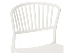 Silla de comedor de diseño moderno para interiores y exteriores Vivienne - Blanco
