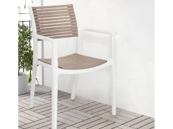 Silla de comedor de diseño para interior y exterior Orion - Gris