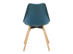 Silla de comedor de diseño contemporáneo escandinavo en Verde Oscuro