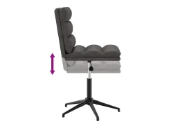 Silla de comedor de piel sintética negra