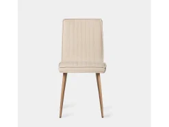 Silla de comedor de Tela Beige 86 x 44- Mika