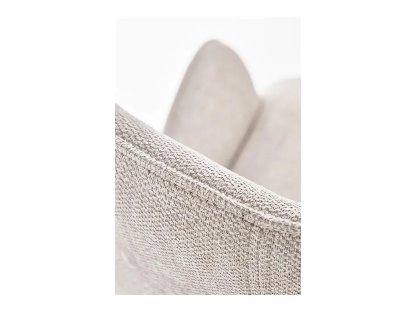 Silla de comedor de tela beige Steiner