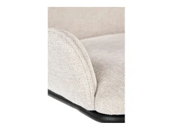 Silla de comedor de tela beige Steiner