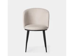 Silla de comedor de Tela Beige 80 x 51- Nolan
