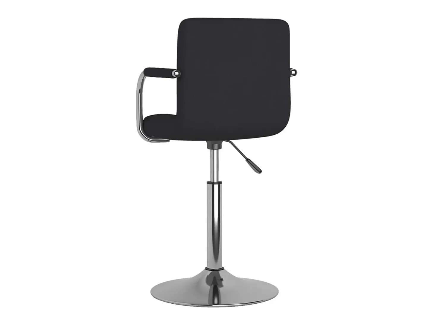 Silla de comedor de tela negra