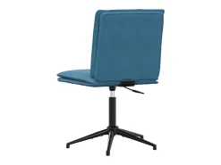 Silla de comedor de terciopelo azul
