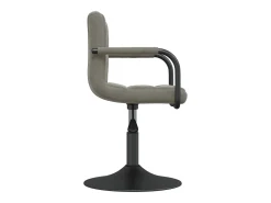 Silla de comedor de terciopelo verde claro