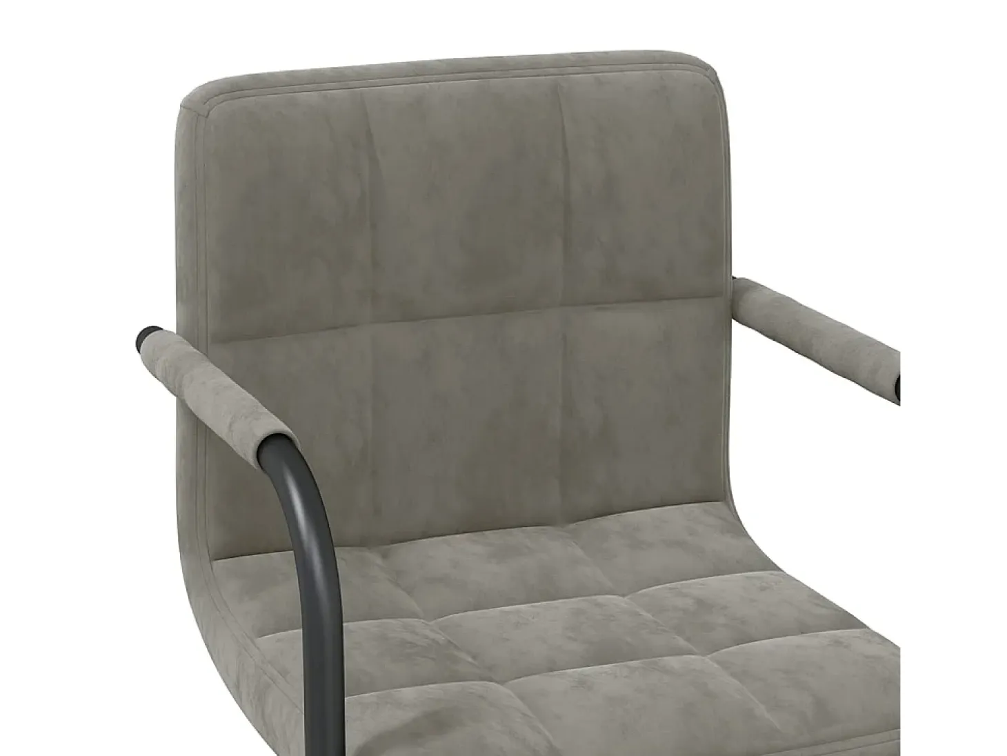Silla de comedor de terciopelo verde claro