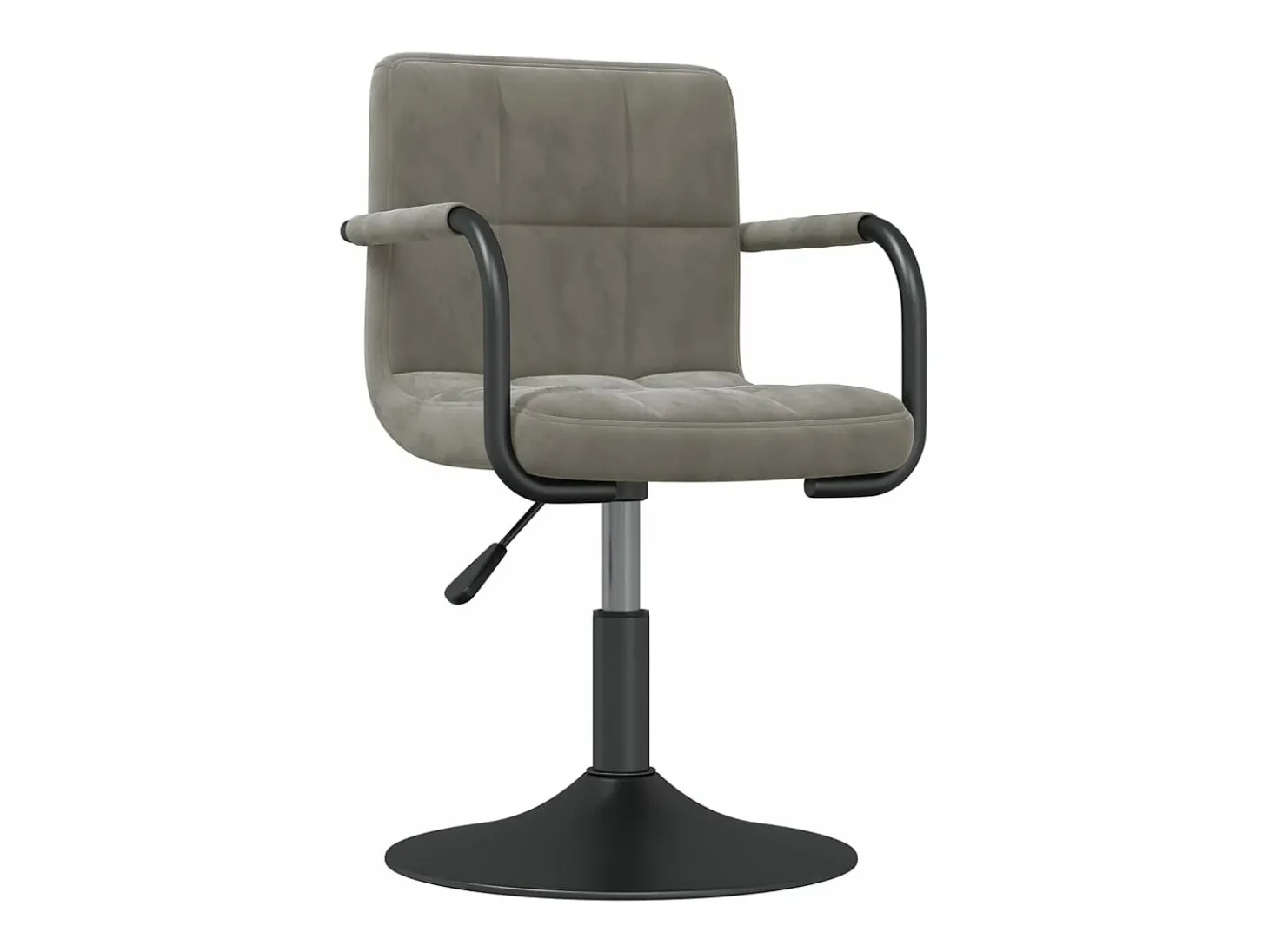 Silla de comedor de terciopelo verde claro