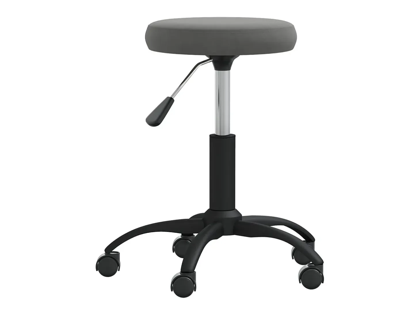 Silla de comedor de terciopelo gris oscuro ES928806