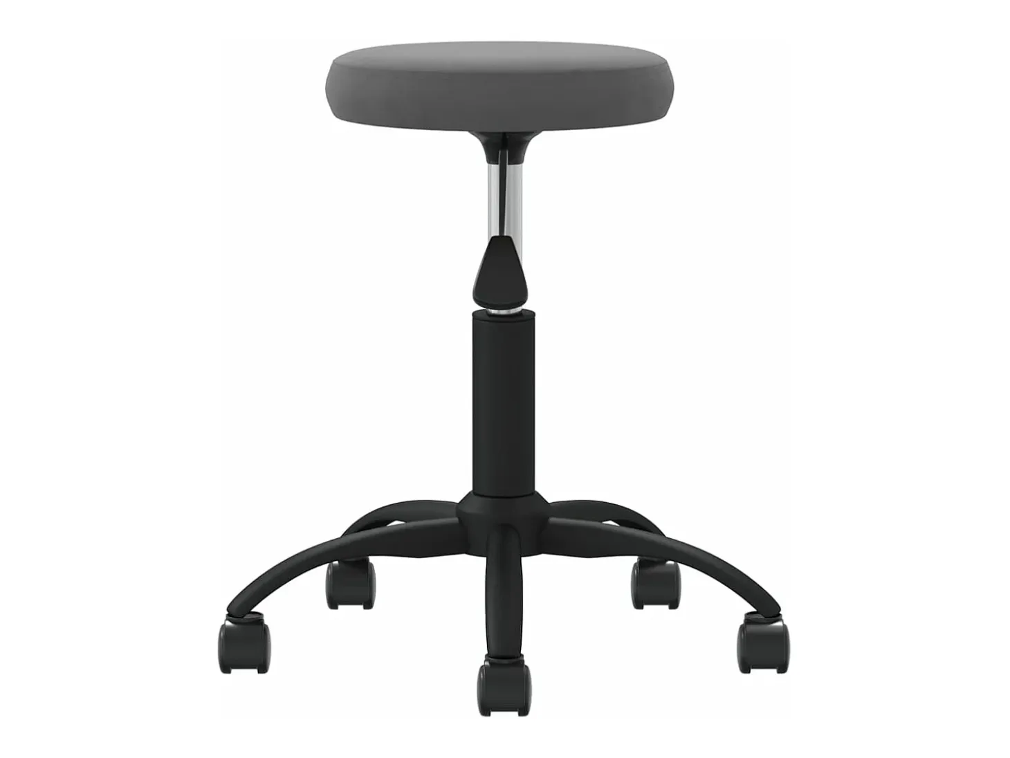 Silla de comedor de terciopelo gris oscuro ES928806