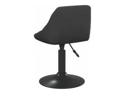 Silla de comedor de terciopelo negro