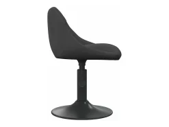 Silla de comedor de terciopelo negro