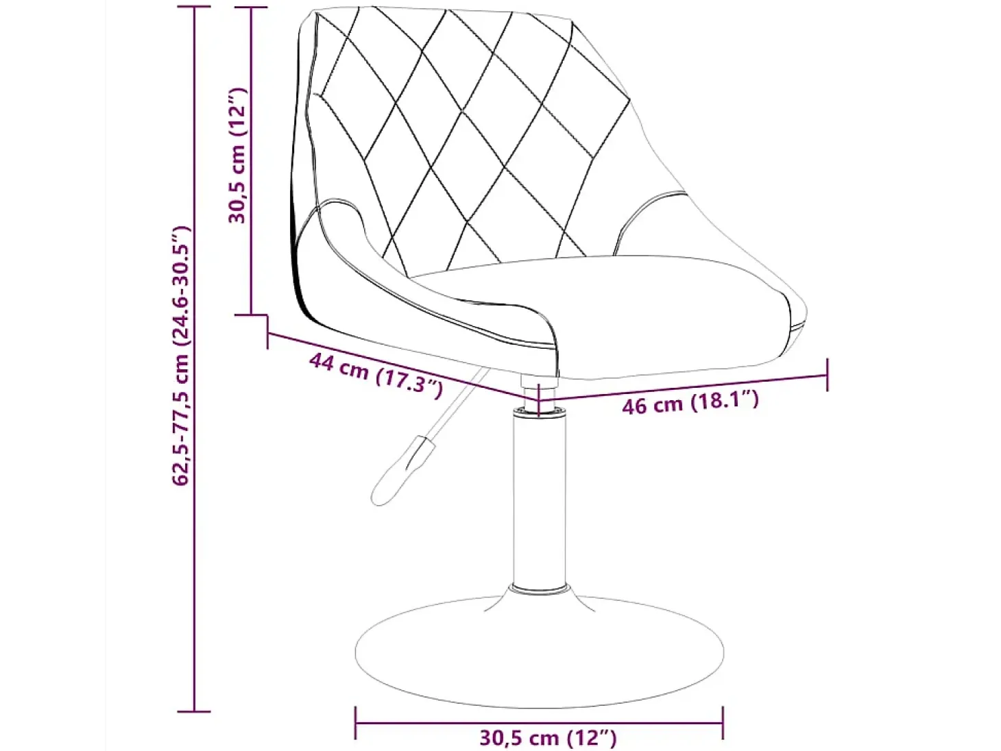 Silla de comedor de terciopelo azul