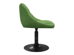 Silla de comedor de terciopelo verde claro