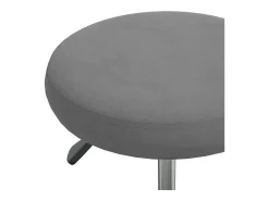 Silla de comedor de terciopelo gris oscuro