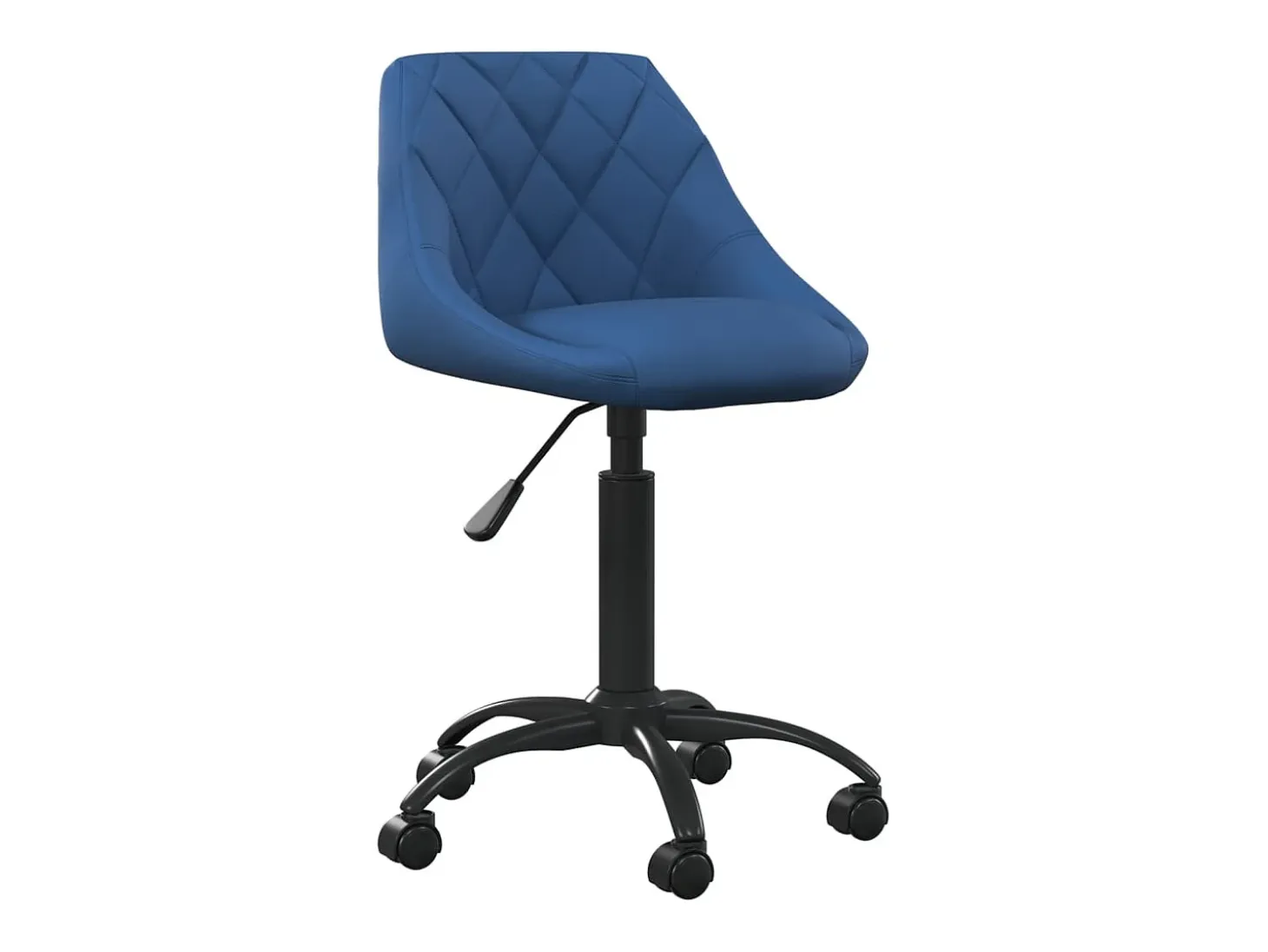 Silla de comedor de terciopelo azul