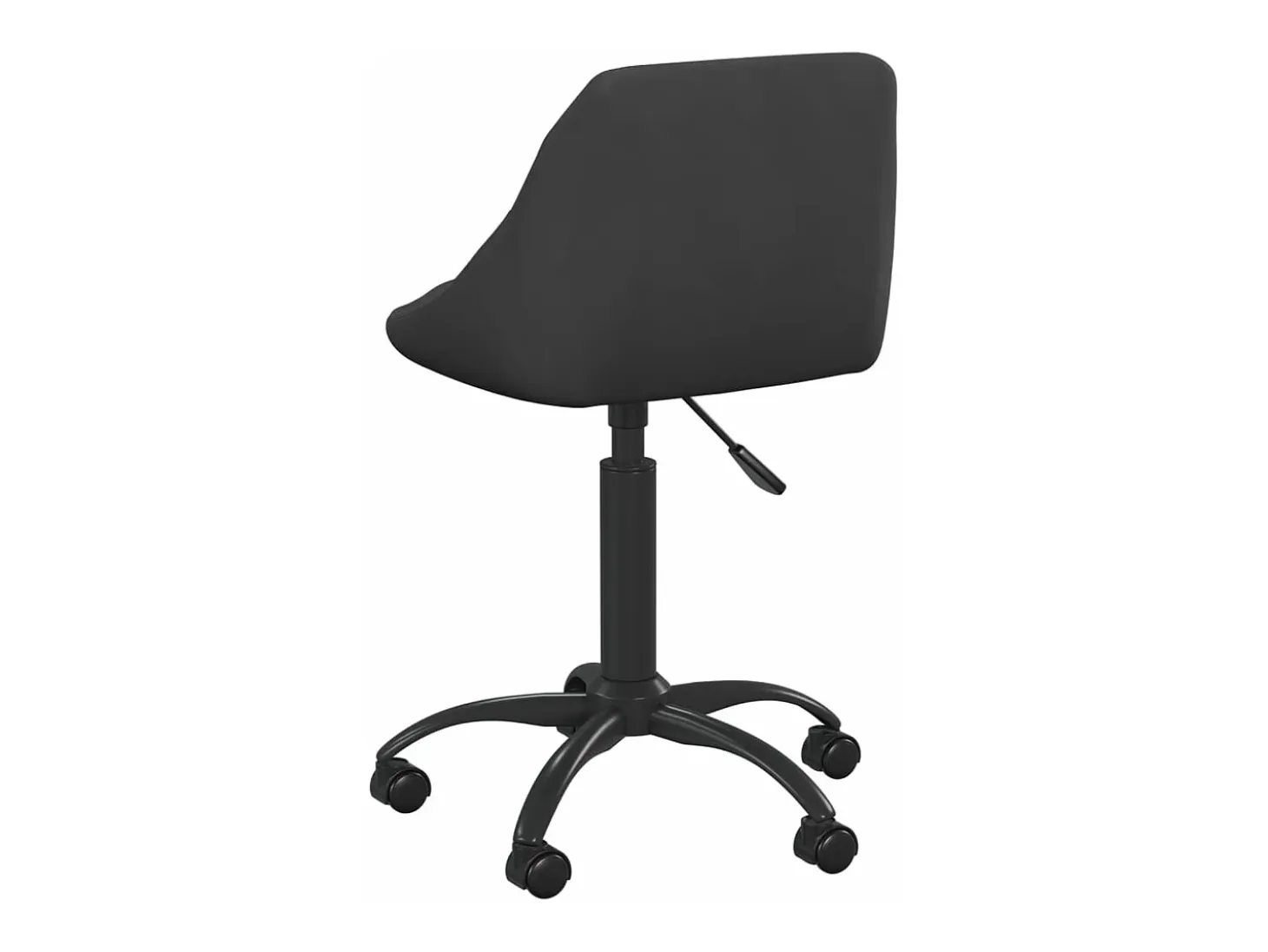 Silla de comedor de terciopelo negro