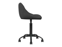 Silla de comedor de terciopelo negro