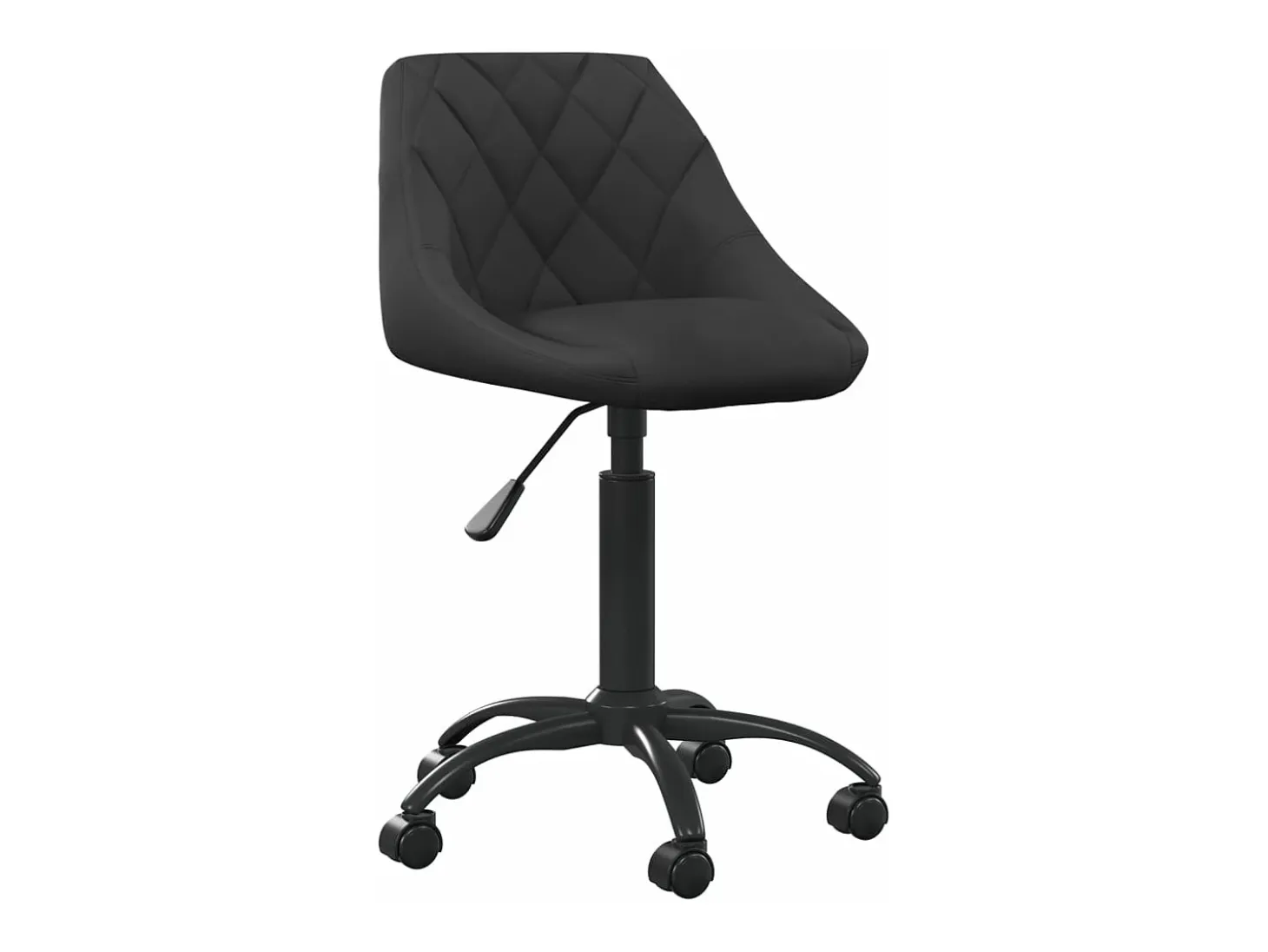 Silla de comedor de terciopelo negro