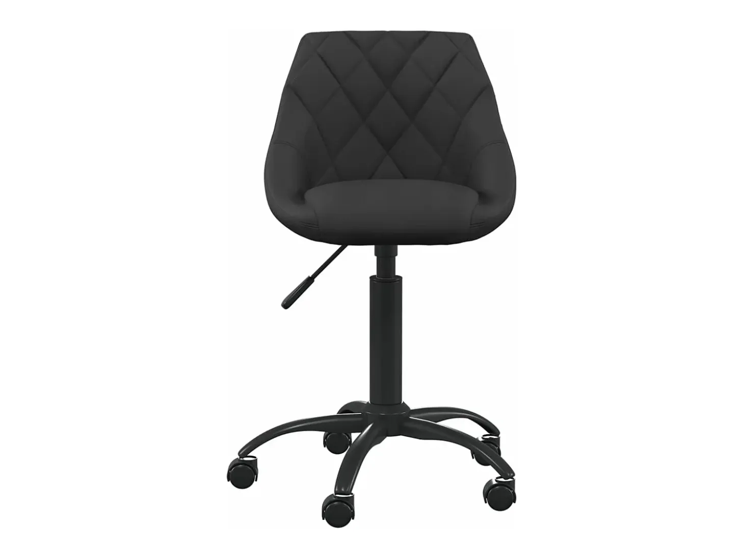 Silla de comedor de terciopelo negro