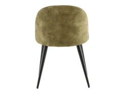 Silla de comedor de terciopelo verde terciopelo, negro.