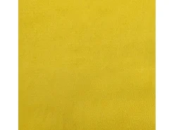 Silla de comedor de terciopelo amarillo