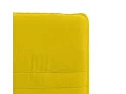 Silla de comedor de terciopelo amarillo
