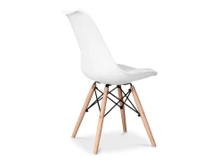 Silla de comedor Deswick Estilo Escandinavo Diseño Premium con cojín Mate Turquesa