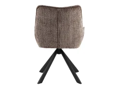 Silla de comedor Eddie chenilla marrón.