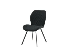 Silla de comedor Gemma negra.