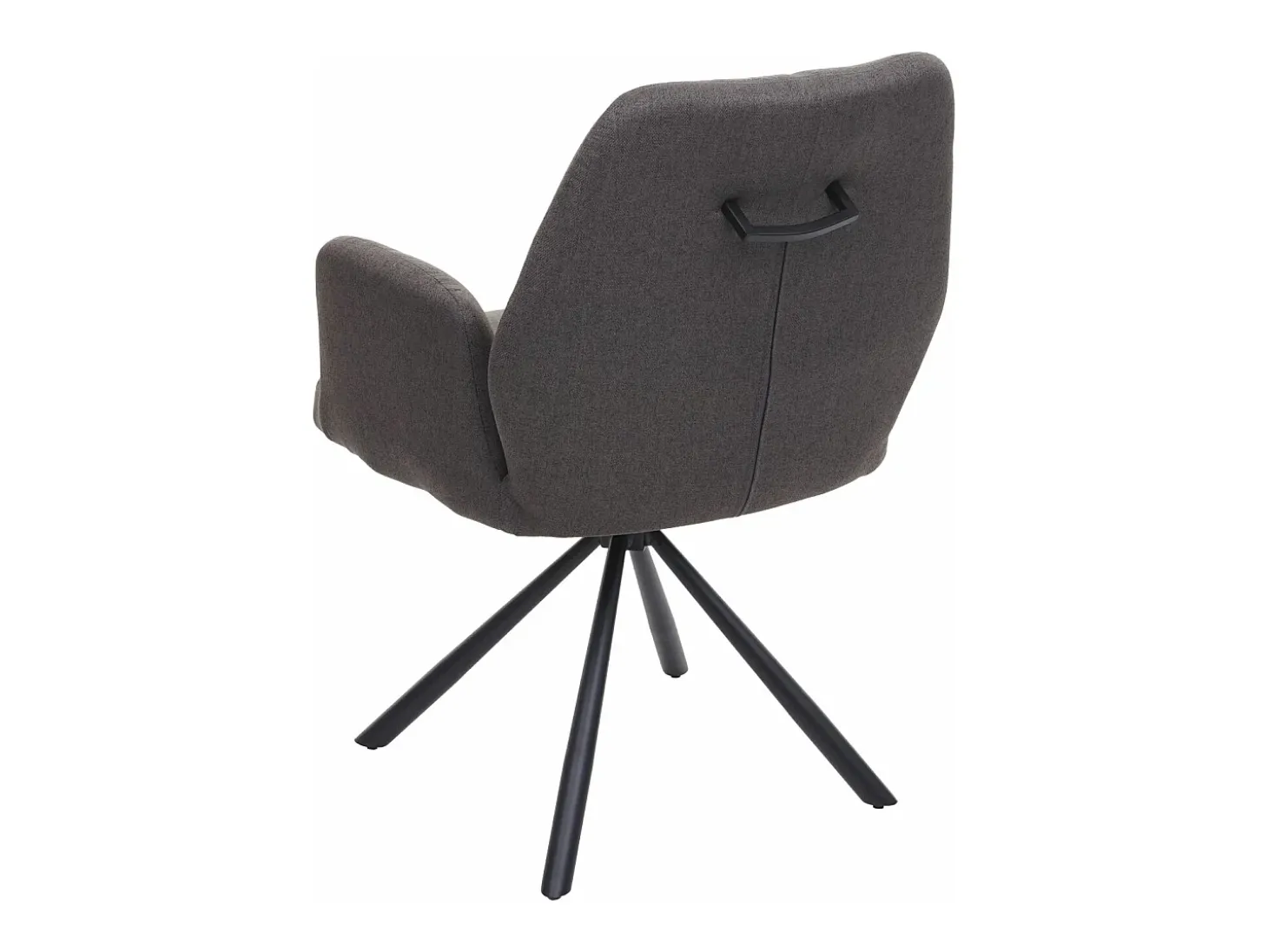 Silla de comedor giratoria MCW-H71, gris-marrón