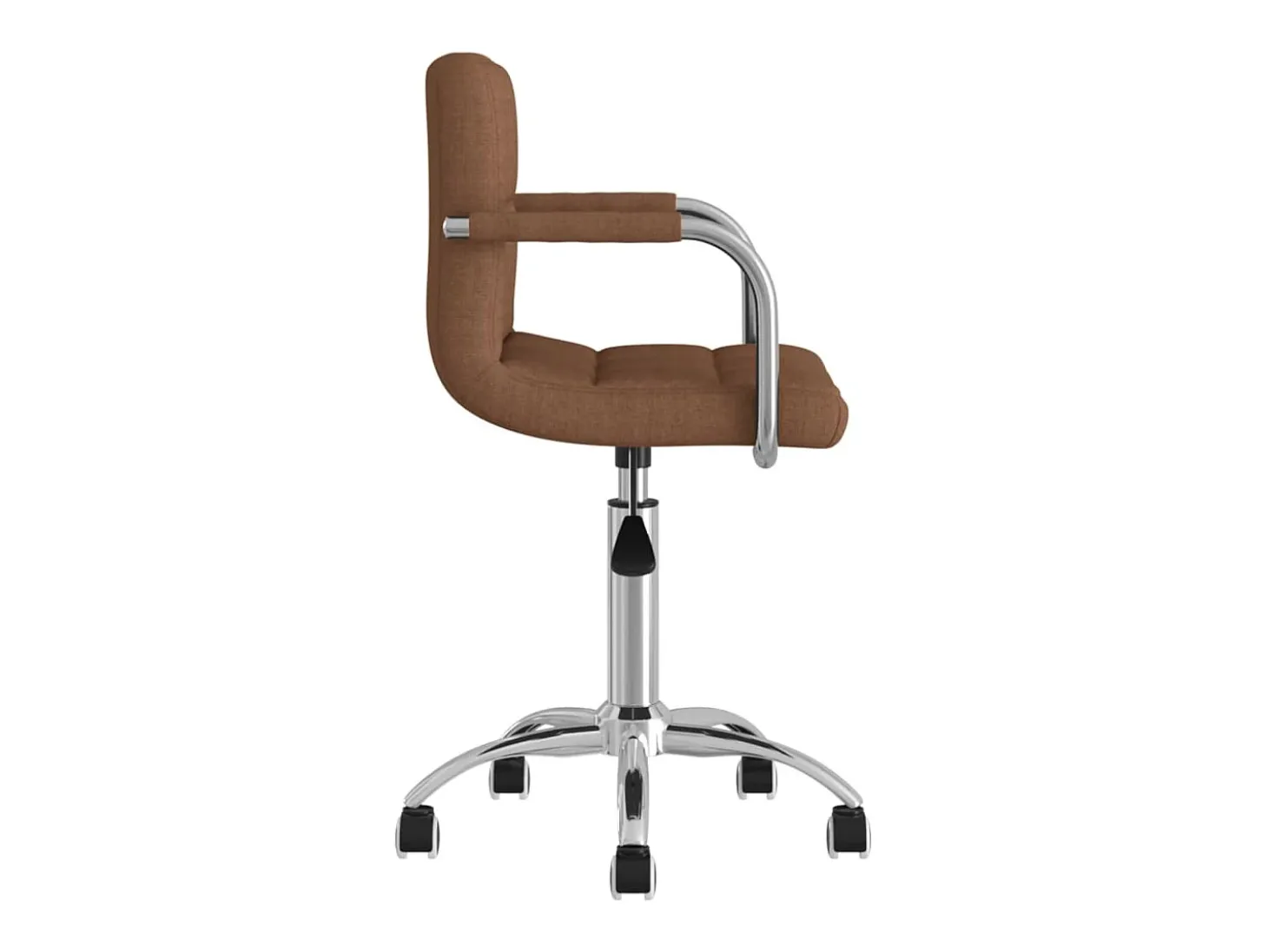 Silla de comedor giratoria tela marrón