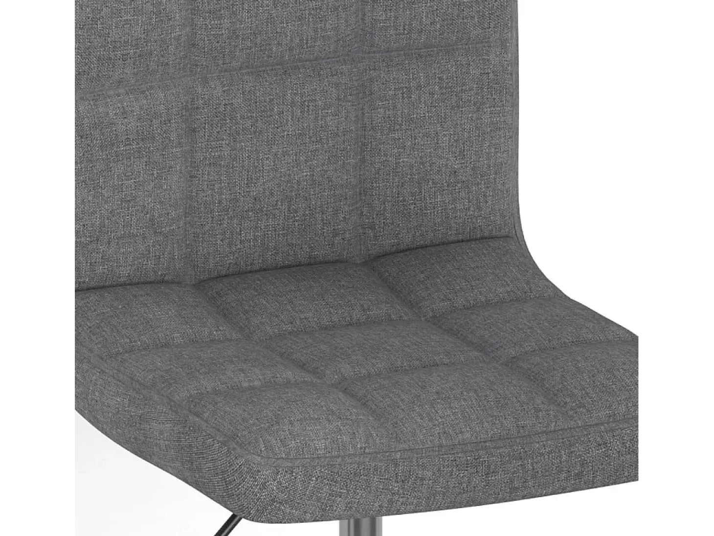 Silla de comedor giratoria tela gris claro