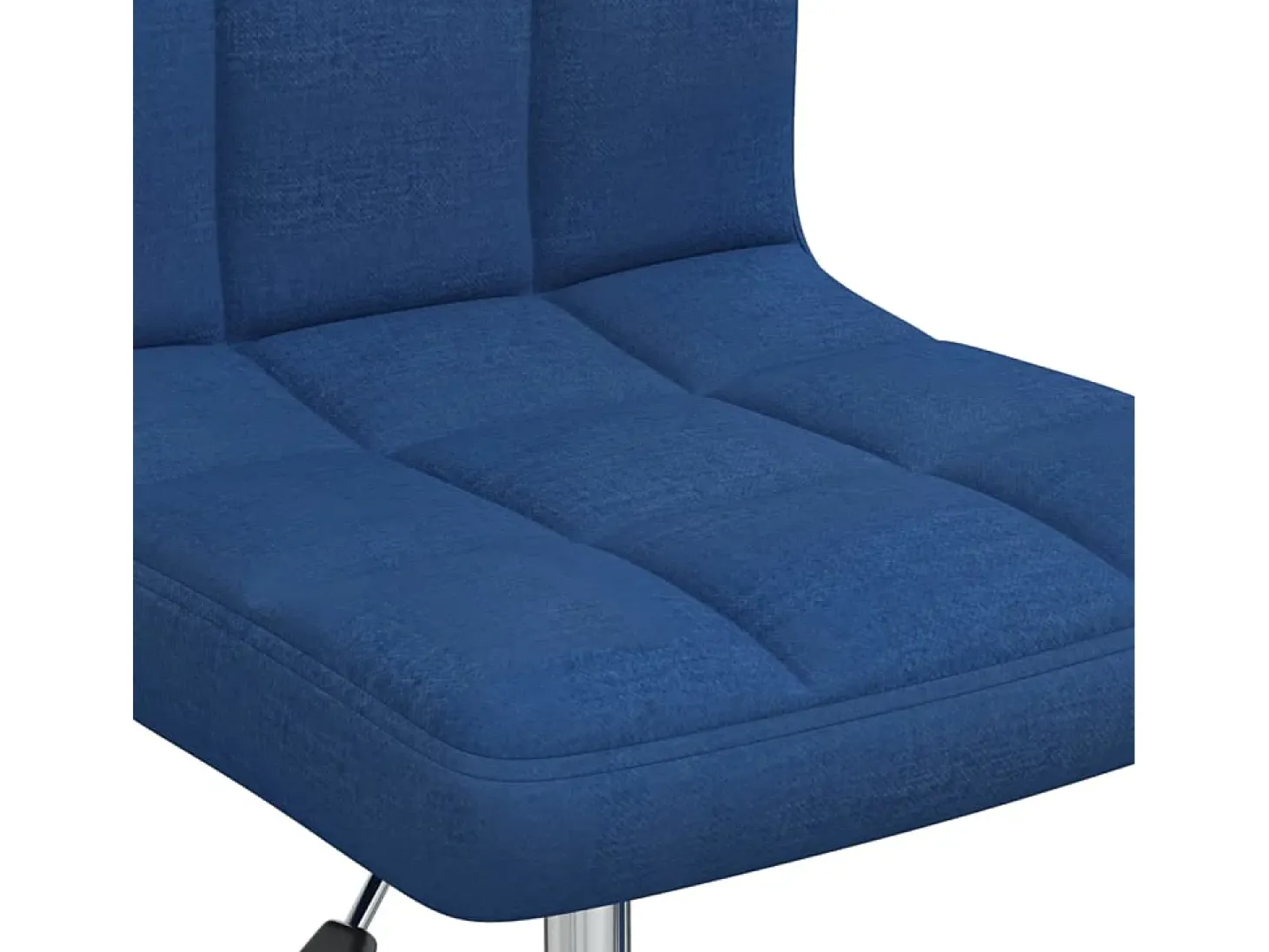 Silla de comedor giratoria tela azul