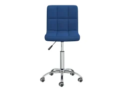 Silla de comedor giratoria tela azul