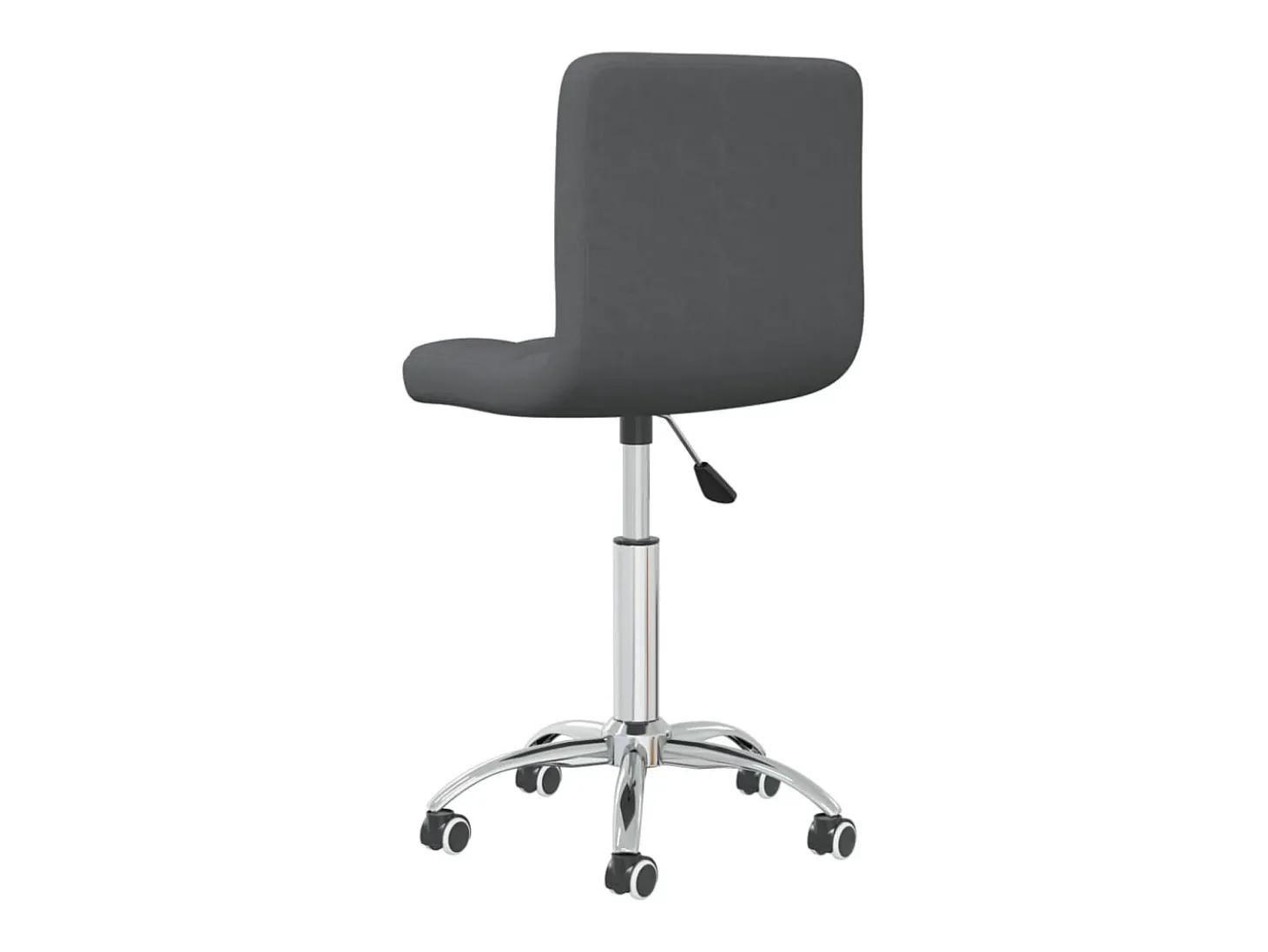 Silla de comedor giratoria tela gris oscuro