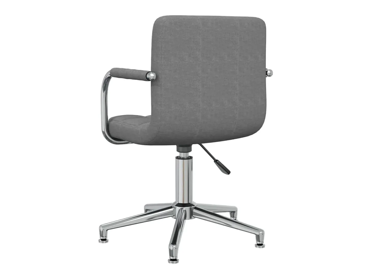 Silla de comedor giratoria tela gris claro