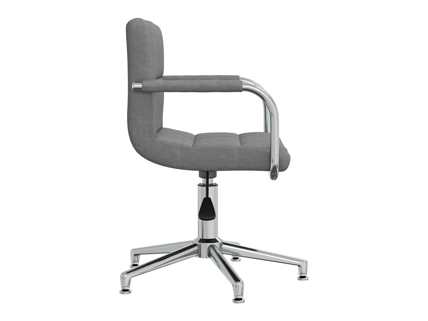Silla de comedor giratoria tela gris claro