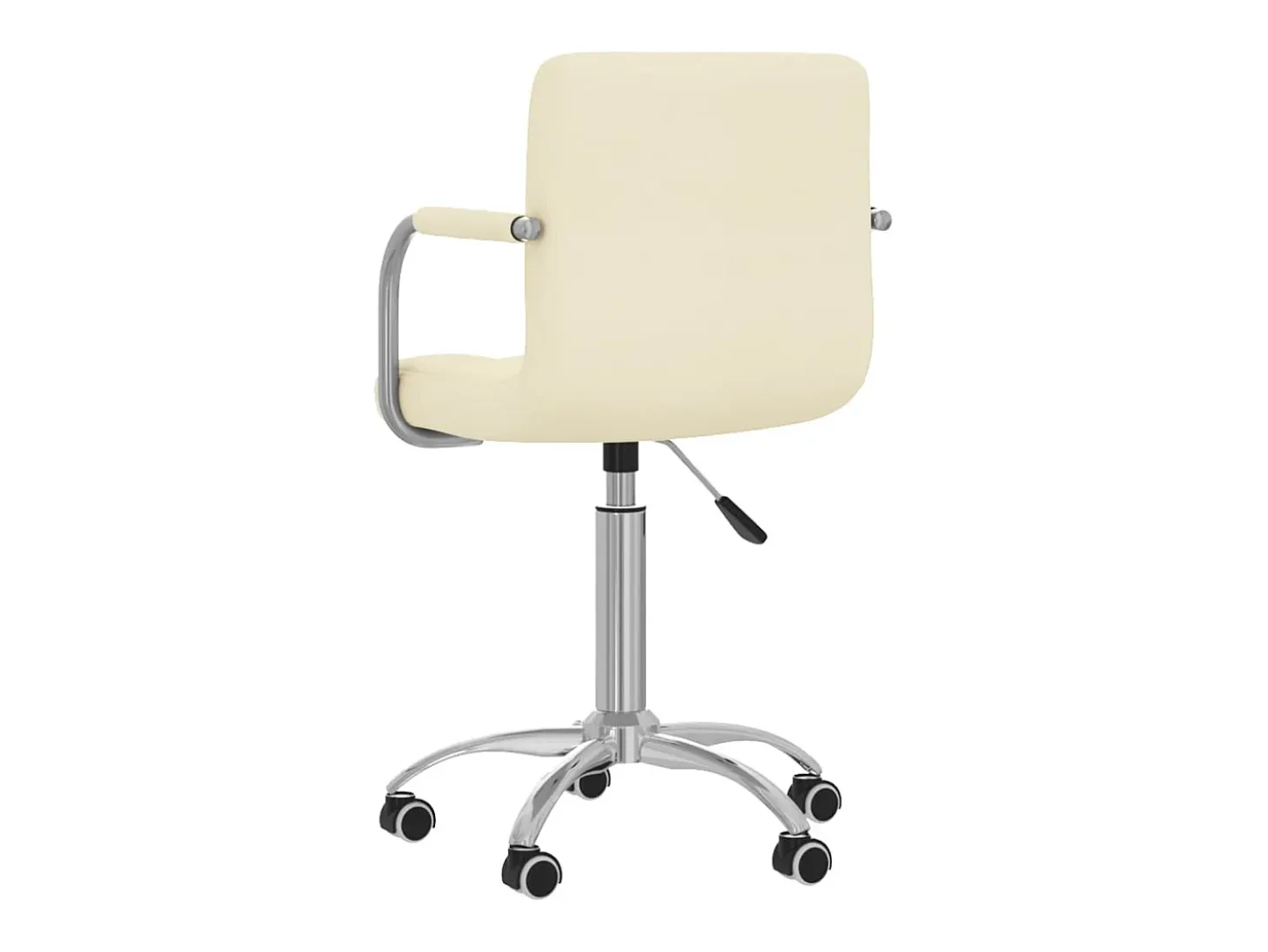 Silla de comedor giratoria tela color crema