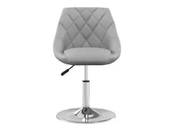 Silla de comedor giratoria 6 unidades terciopelo gris claro