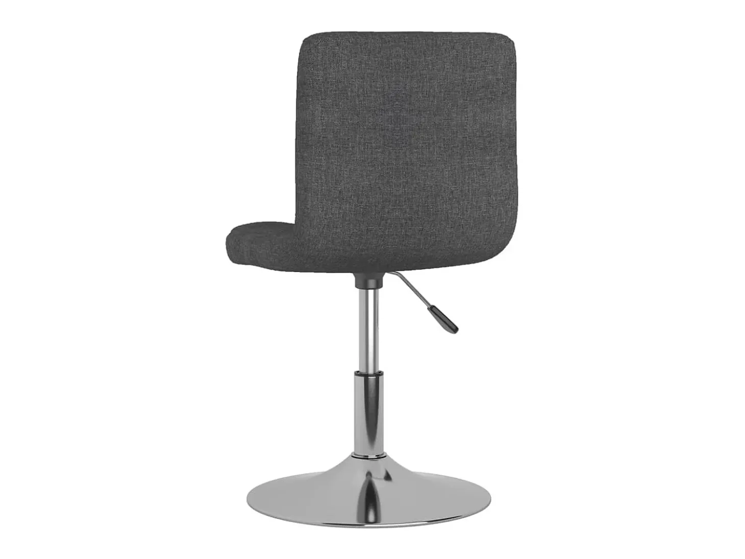 Silla de comedor giratoria tela gris oscuro