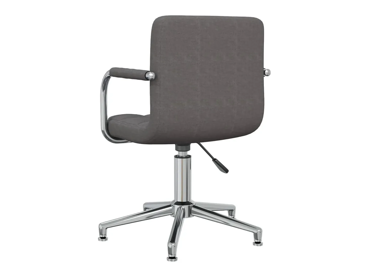 Silla de comedor giratoria tela gris oscuro
