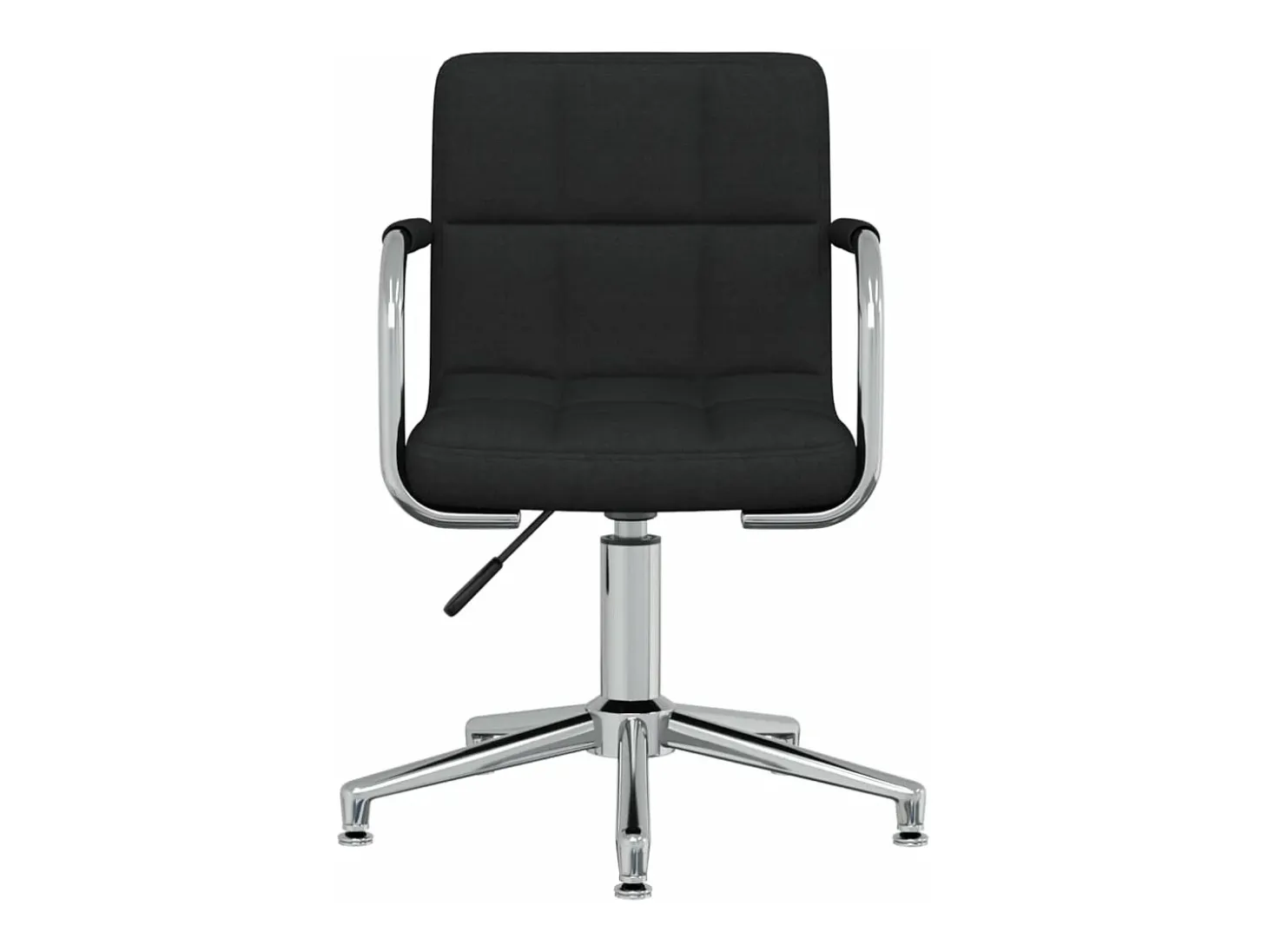 Silla de comedor giratoria tela negro