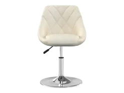 Silla de comedor giratoria 6 unidades terciopelo crema