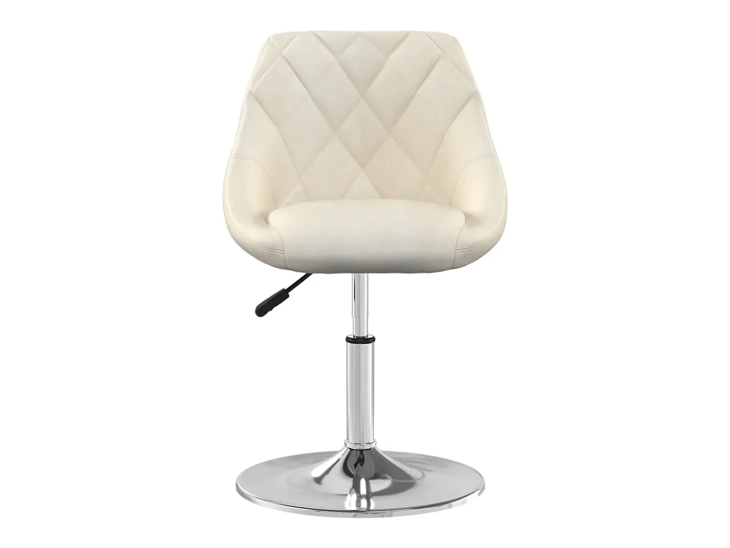 Silla de comedor giratoria 6 unidades terciopelo crema