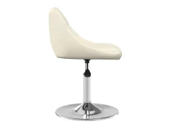 Silla de comedor giratoria 6 unidades terciopelo crema