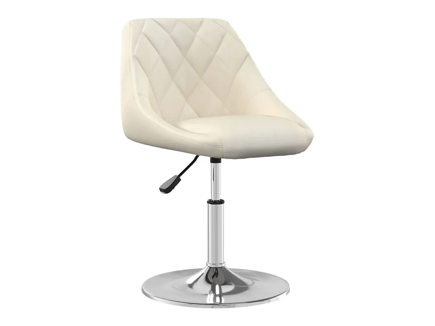 Silla de comedor giratoria 6 unidades terciopelo crema
